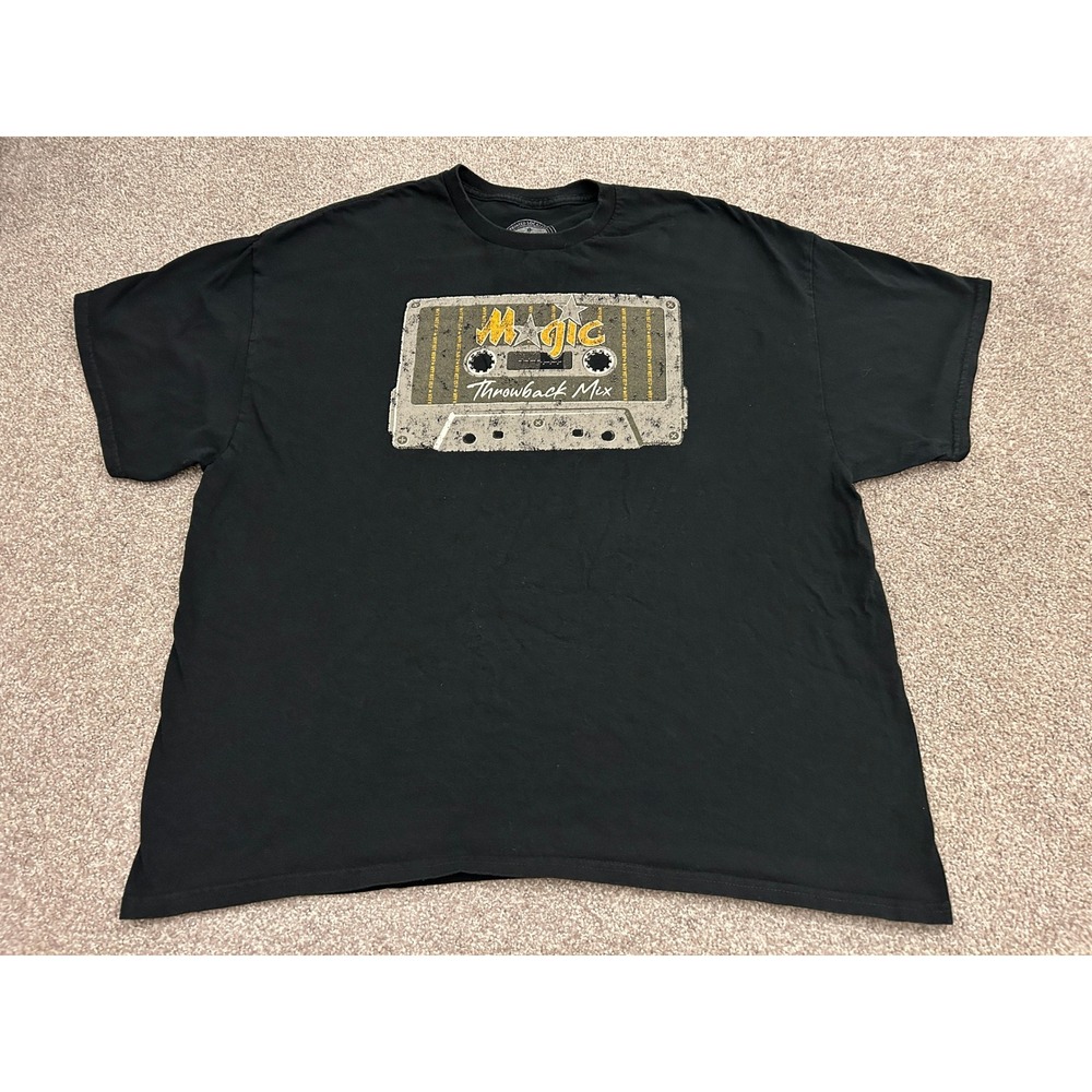 Enemy Ink Magic Throwback Mix T-Shirt Mens 2XL Black Excellent Cassette Graphic